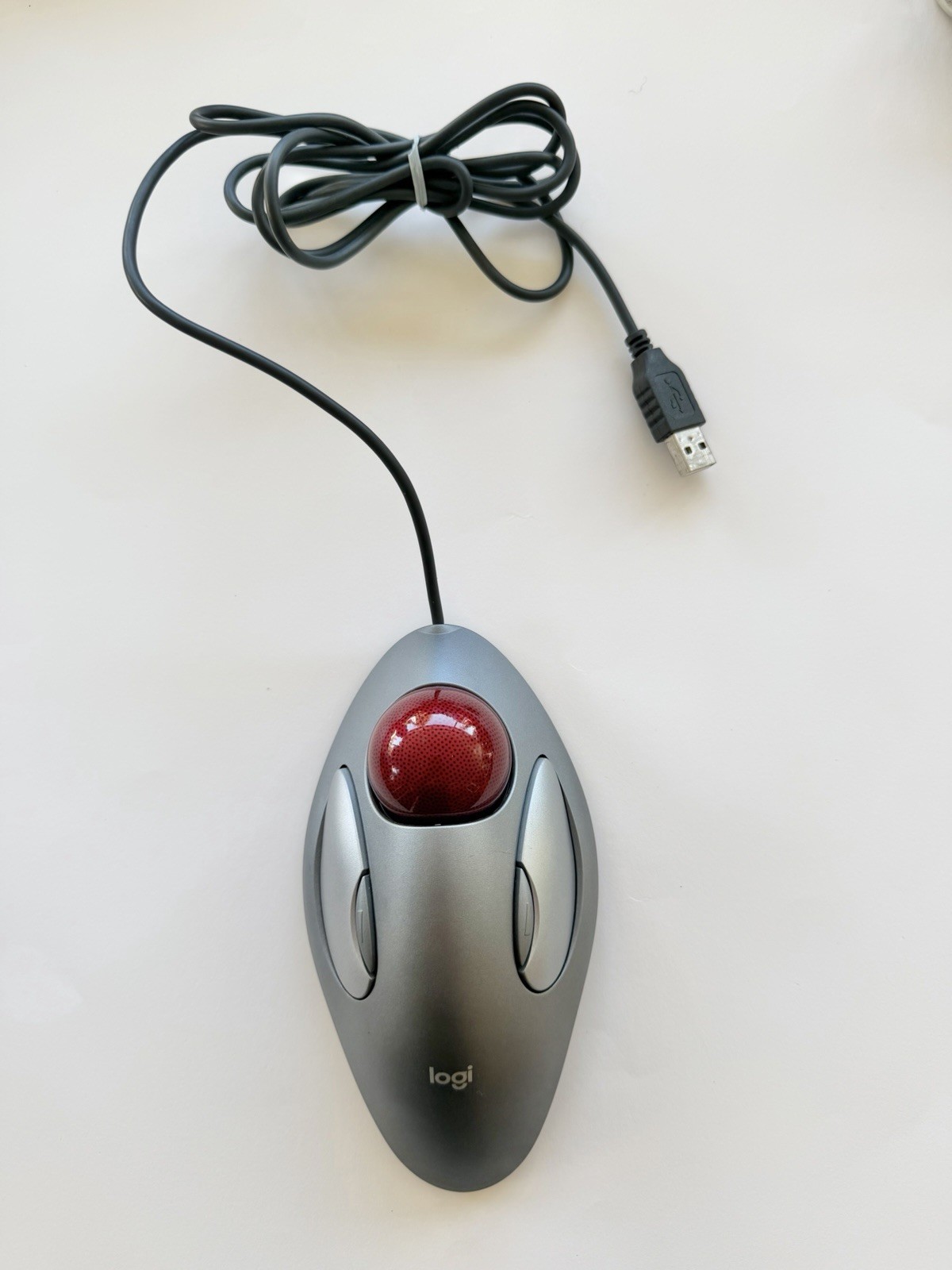 Logitech T-BC21 USB Trackman Marble Mouse Trackball 810-000767, Tested Working