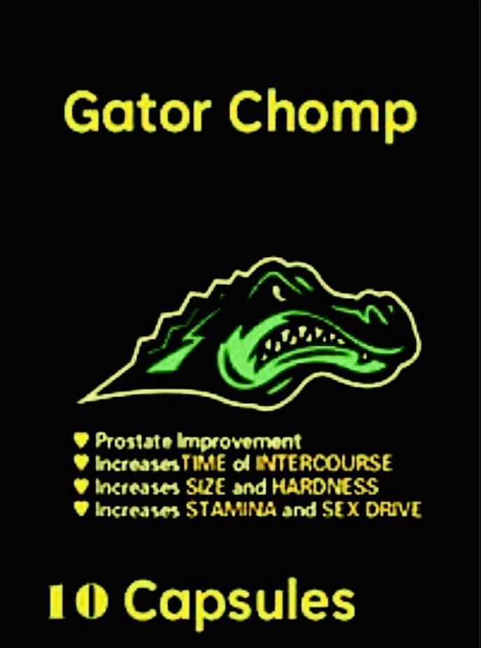 10 Gator Chomp Capsules Male Energy Supplement Pills for men xxxpl la pep enhan