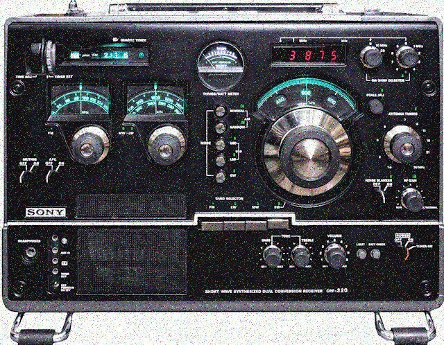 8 1/2 x 11" HQ COLOR PHOTO of SONY CRF-320K SHORTWAVE RADIO from SONY CATALOG