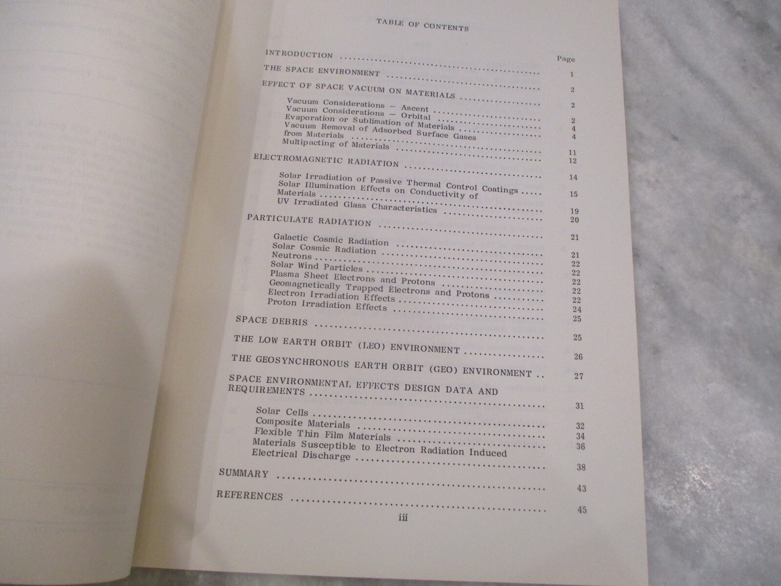 NASA MSFC SPACE SHUTTLE EXTRATERRESTRIAL/SRB/COATING/ENVIRONMENT MATERIALS MEMOS