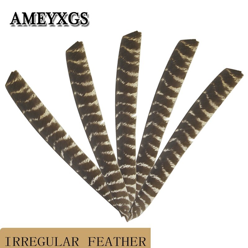 20pcs/50pcs/100pcs Archery Turkey Arrow Feather Left wing Stripe Arrow Fletching