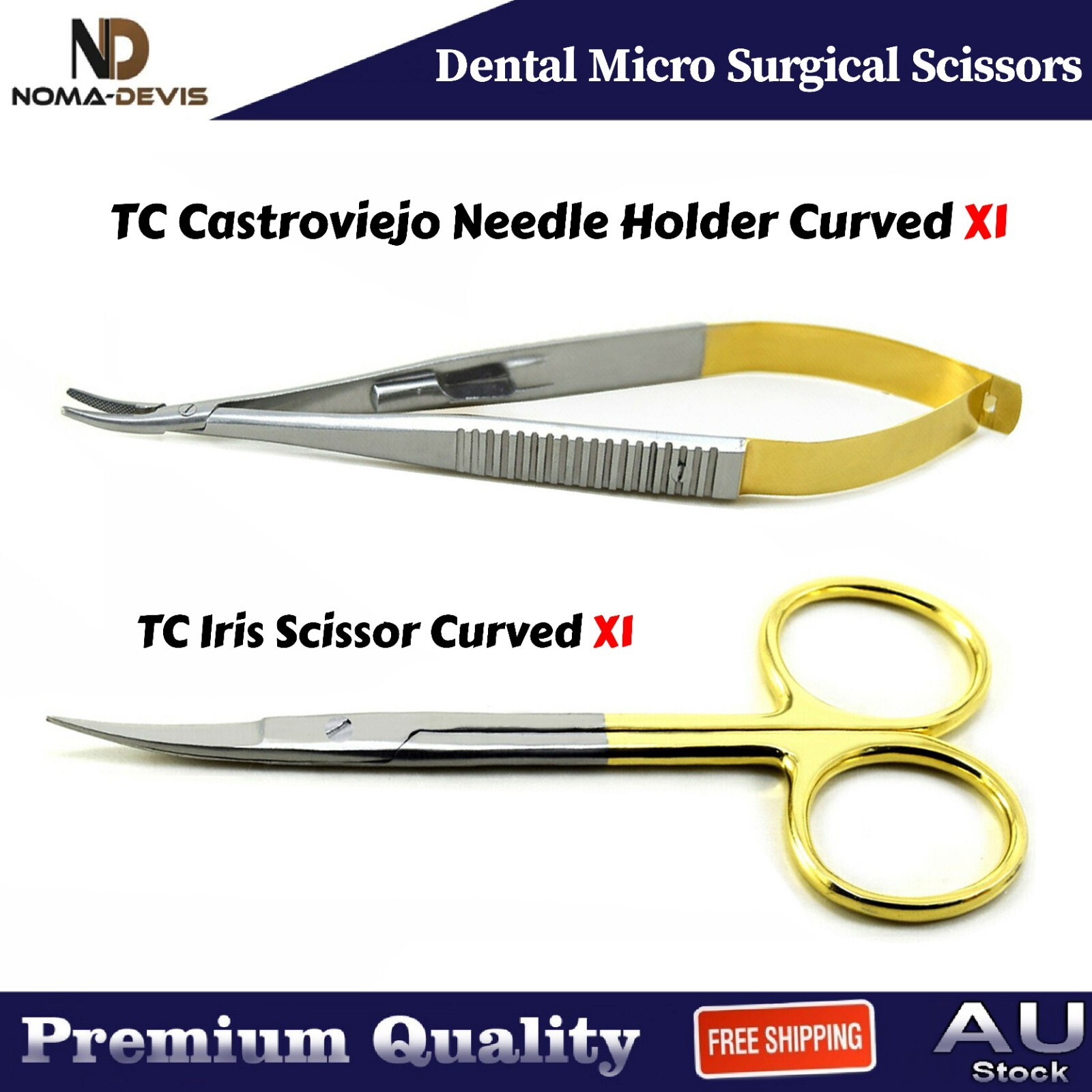 Dental Needle Holder Locking Forceps TC & Medical Tissue Suturing Scissors Lab