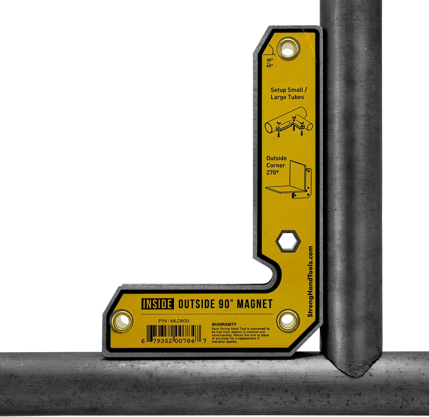 MLD600 90° Fixed Angle Magnetic Square, Inside/Outside Magnets, Welding Square,
