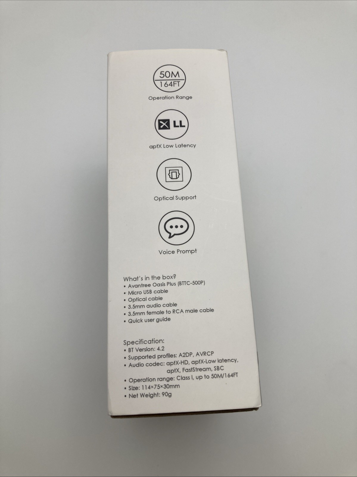 Avantree Oasis Plus Bluetooth Transmitter Receiver Long Range New - Open Box