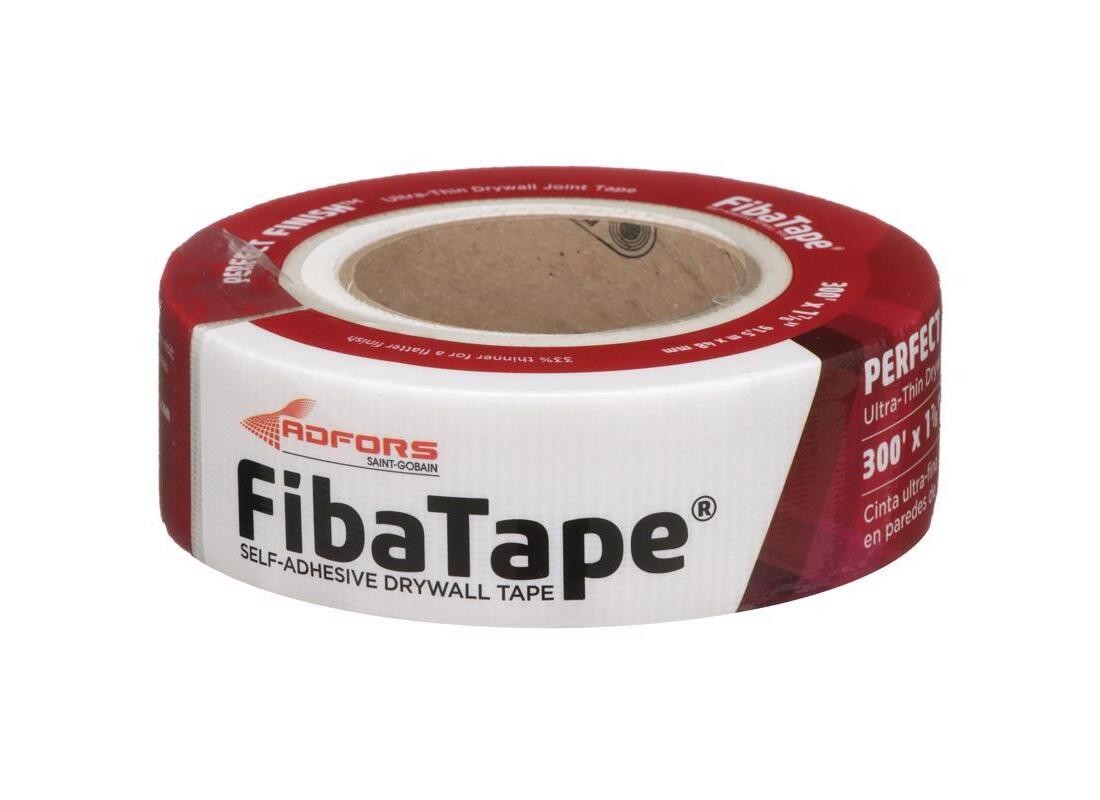 ADFORS FDW8654-U Perfect Finish Drywall Tape Wrap, 300 ft L, 1-7/8 in W, White