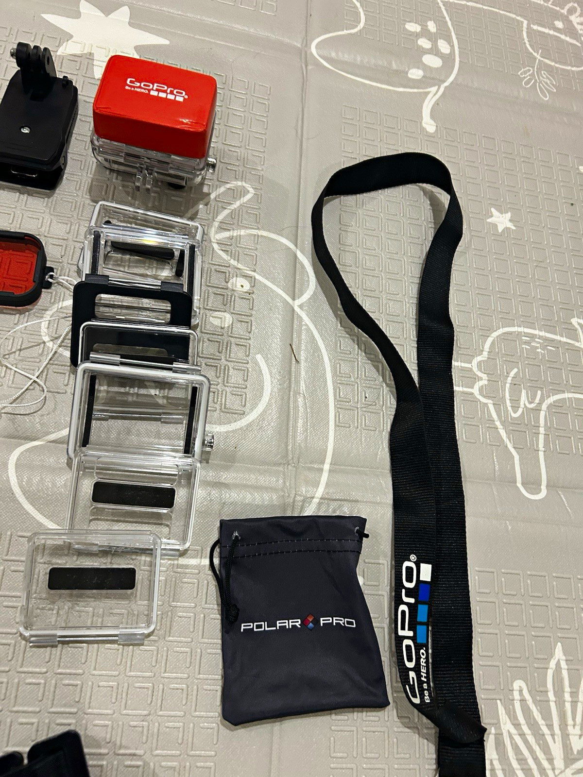 GoPro HERO 3+Action Camera Accessory Kit Bundle w/ Mounts, Straps & Carry Case