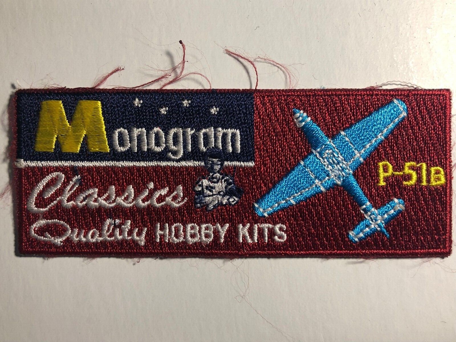 Monogram Classics Aviation P-51B Vintage Embroidered Patch VGC c1980's-90's