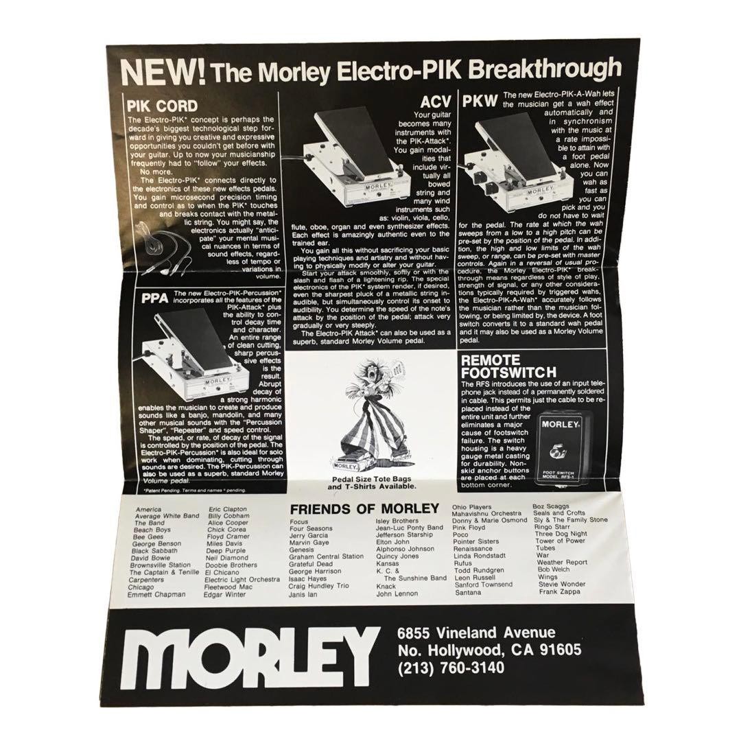 1970s MORLEY Auto Wah PWA Rare Working Condition