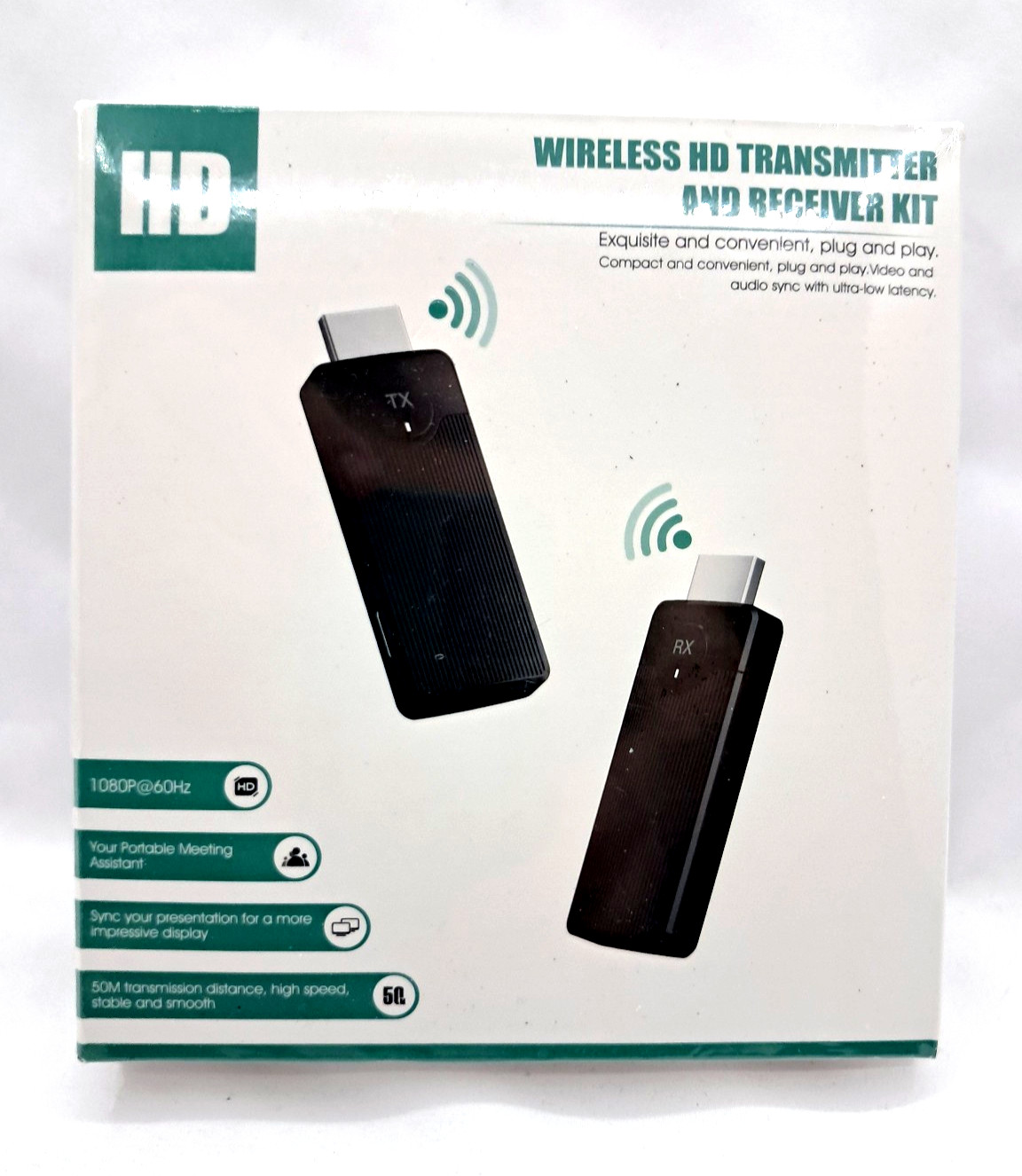 1080P 60hz Wireless HDMI Transmitter Receiver Kit, 50m range