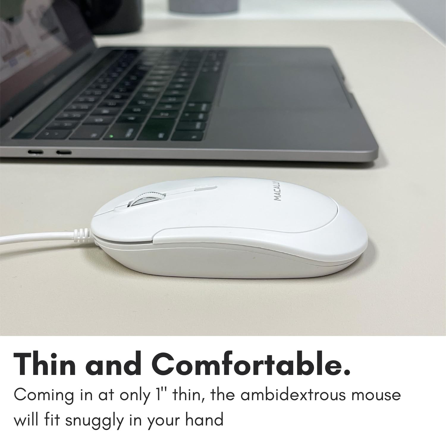 Usb C Silent Mouse Easy To Use 3 Button Wired Optical Mouse For Laptop And Pc