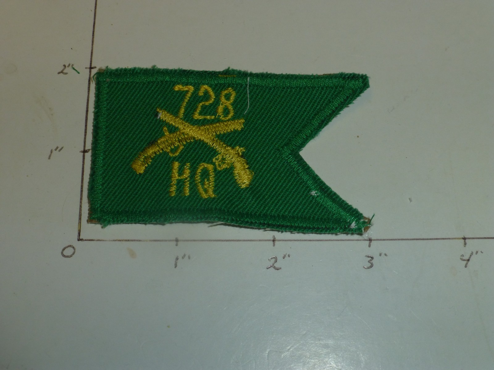 728 Military Police Bn HQ hand made in Korea color patch