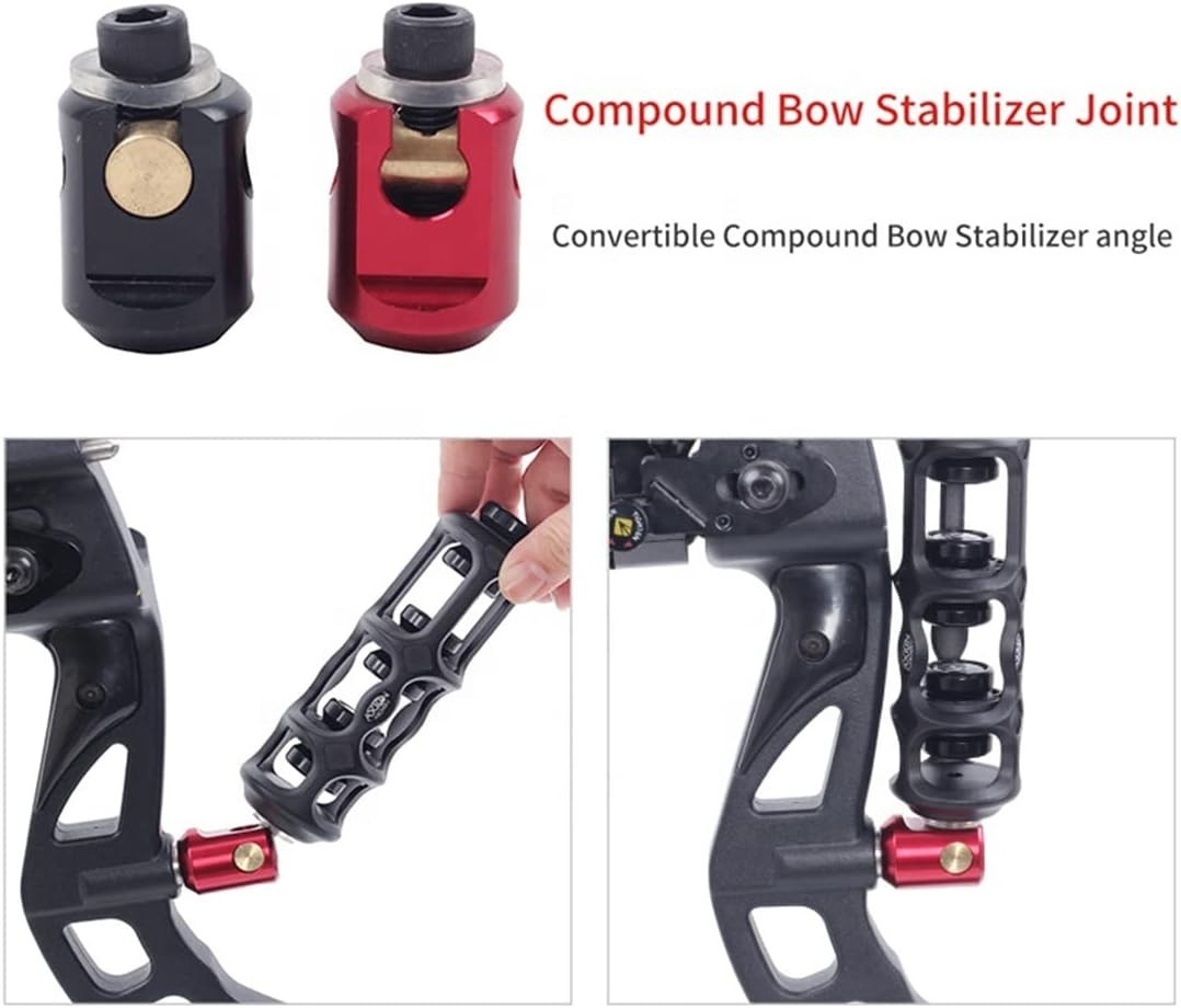 Adjustable Archery Stabilizer with Shock Absorber & Quick Disconnect