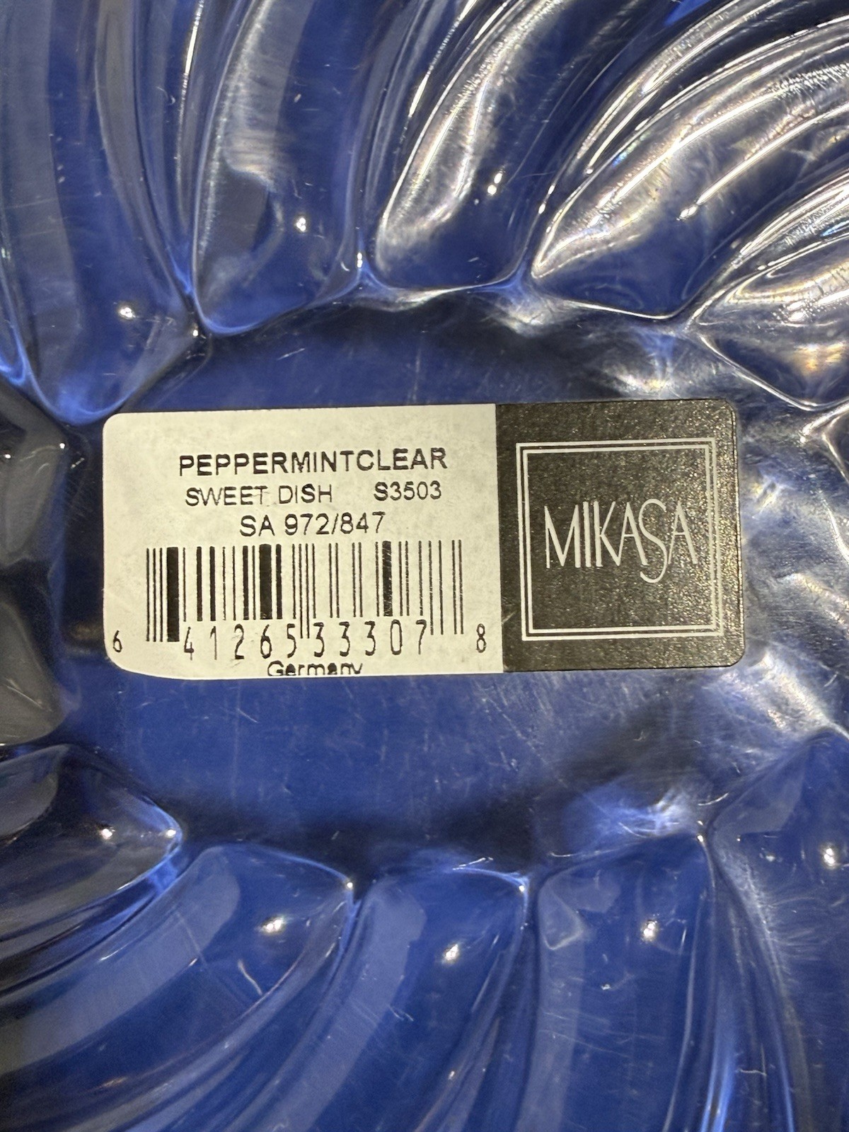 Mikasa Peppermint Clear Sweet Dish