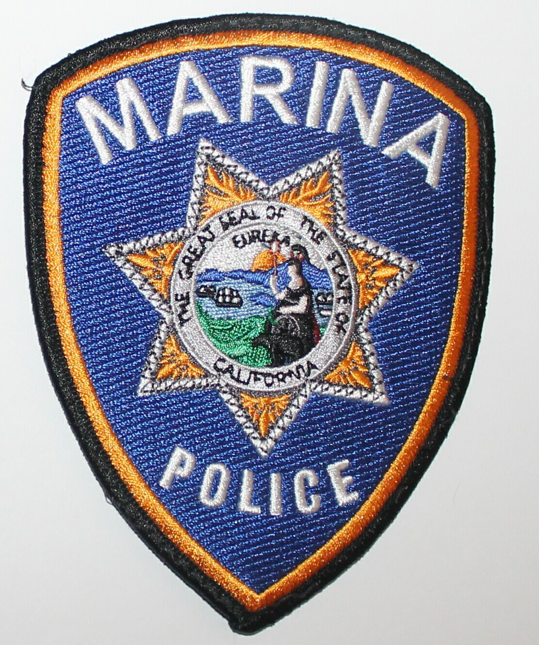 MARINA POLICE Monterey County California CA PD Used Worn patch