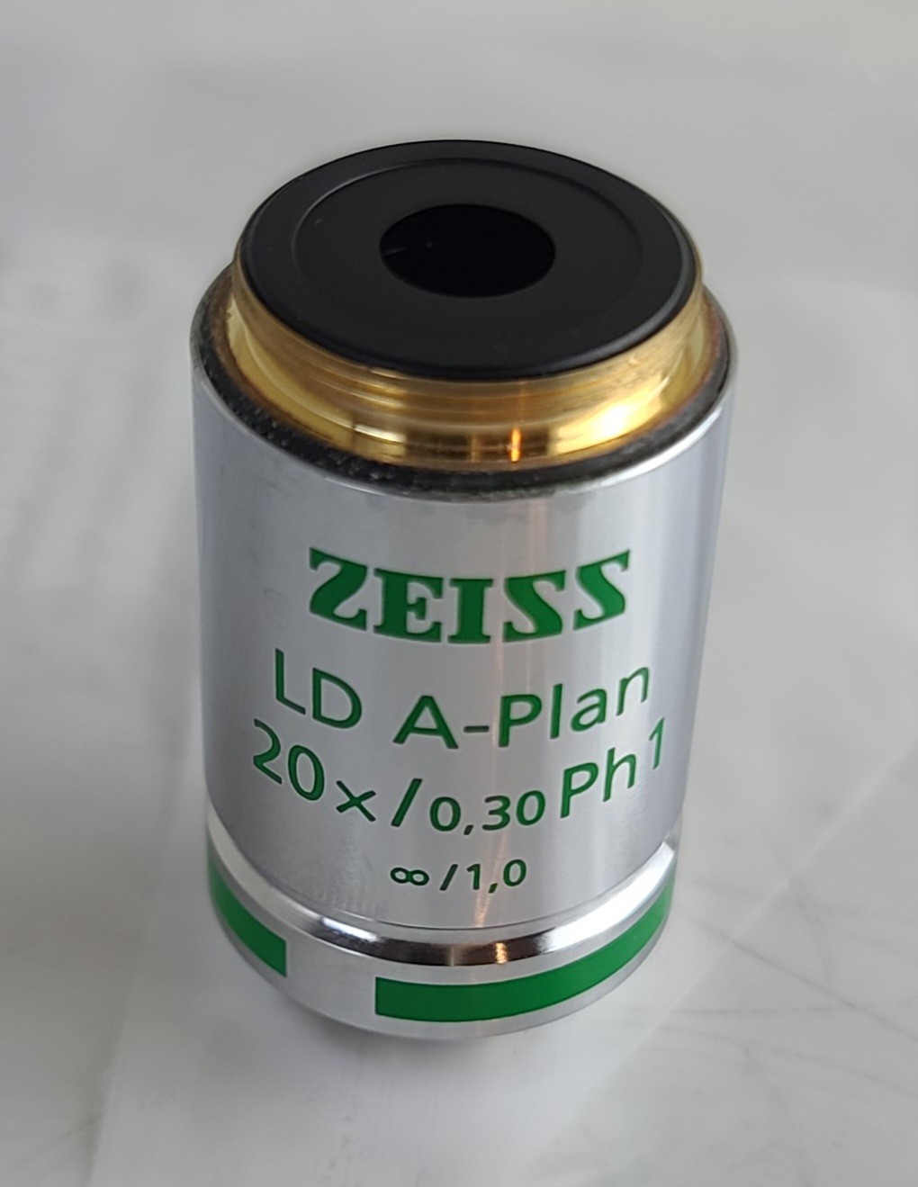 Zeiss 1006-591  LD A-Plan 20x 0.30 Ph1 Phase Contrast Microscope Objective