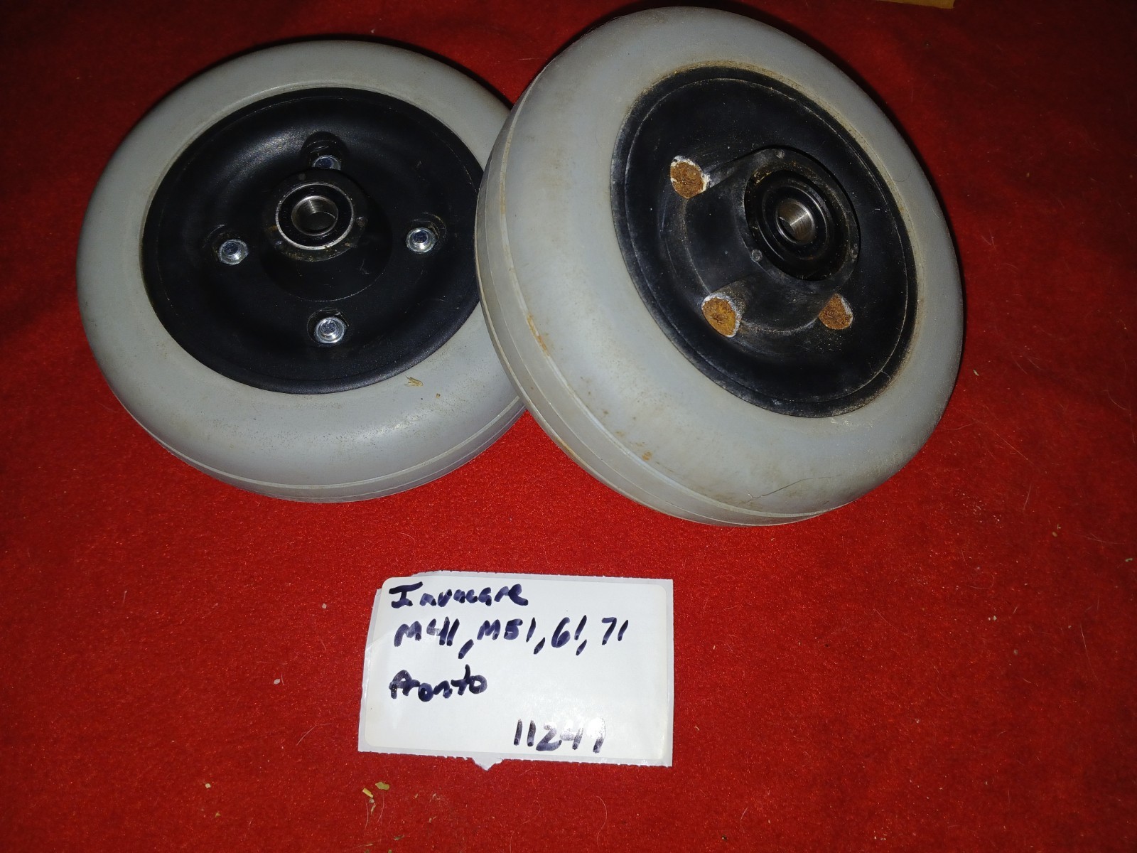 Invacare 2 Caster Wheels Tires M51 M61 M71 M41