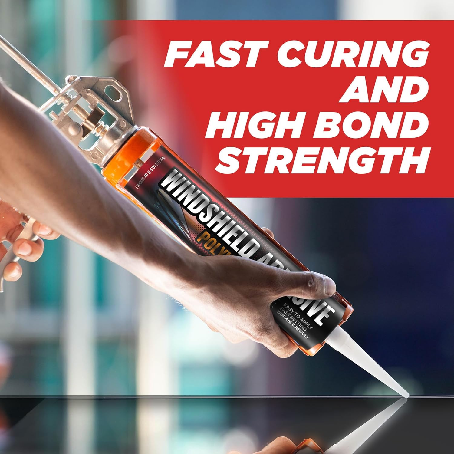 Polyurethane Windshield Adhesive - Quick Curing & Weather Resistant Auto Glass A