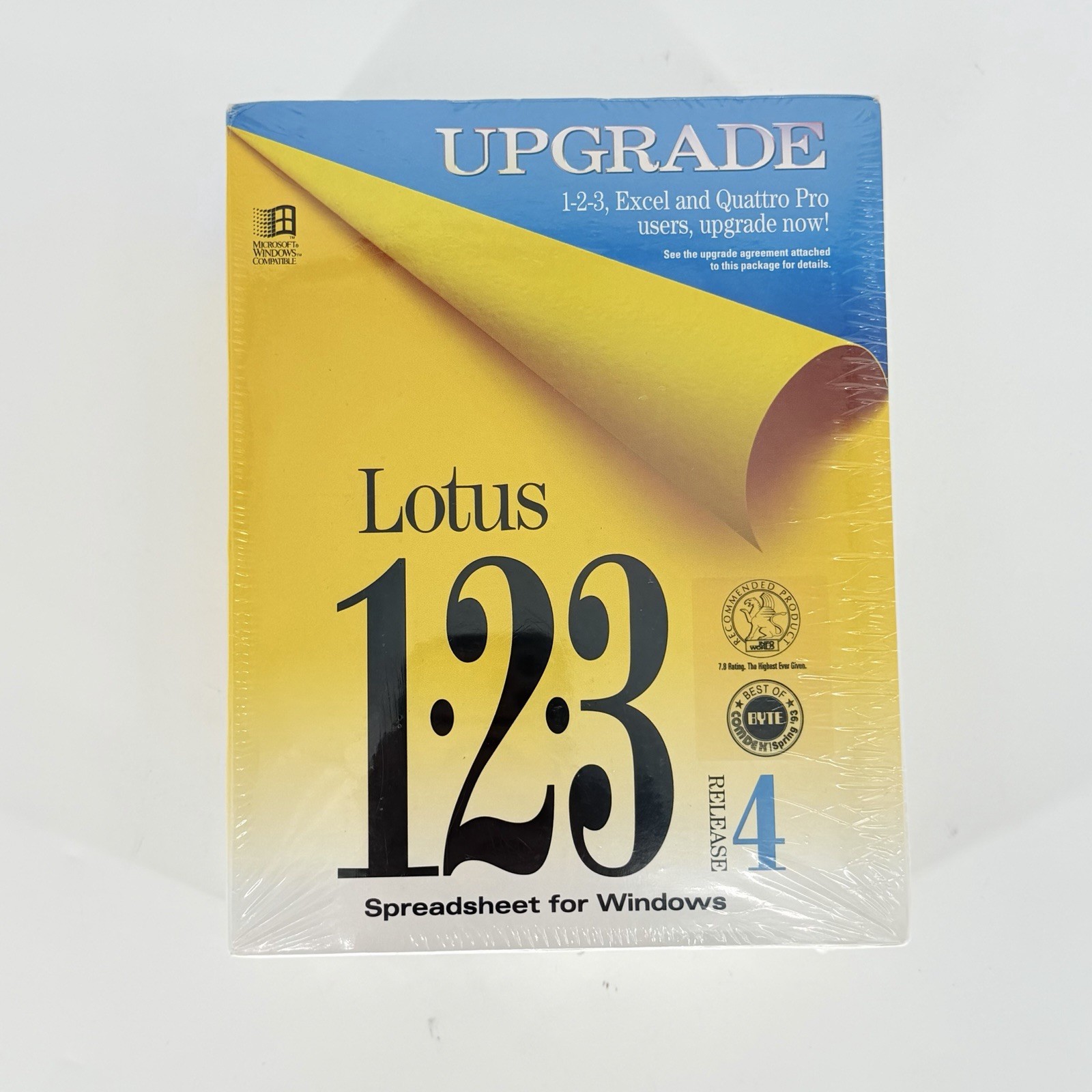Lotus 1-2-3 Release 4 Upgrade for Windows 3.5” Floppy Disks Factory Sealed NOS