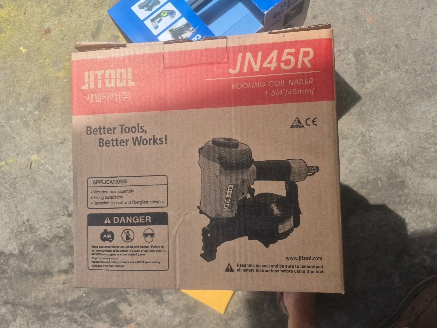 Jittool Jn45r Roofing Coil Nailer 1-3/4"
