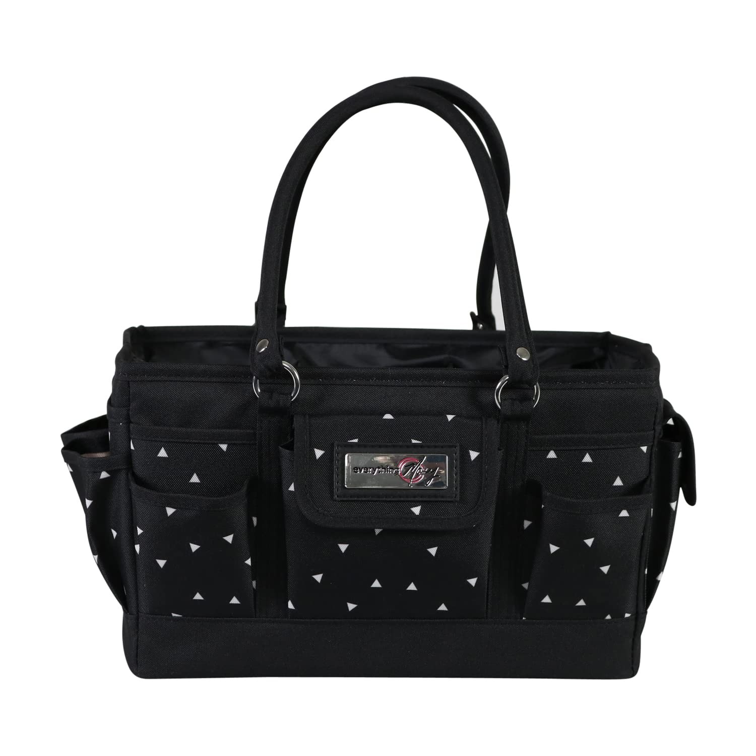 Everything Mary Deluxe Collapsible Store & Tote Large, Black & White