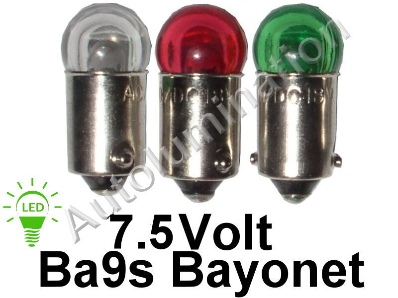 Lionel Train Transformer 51 Led Bulb Bulbs 151-51 Ba9s CW KW RW VW ZW 6v 7.5v