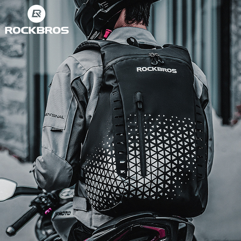 ROCKBROS Mototcycle Helmet Backpack 14.5L Adjustable Portable Cycling Backpack