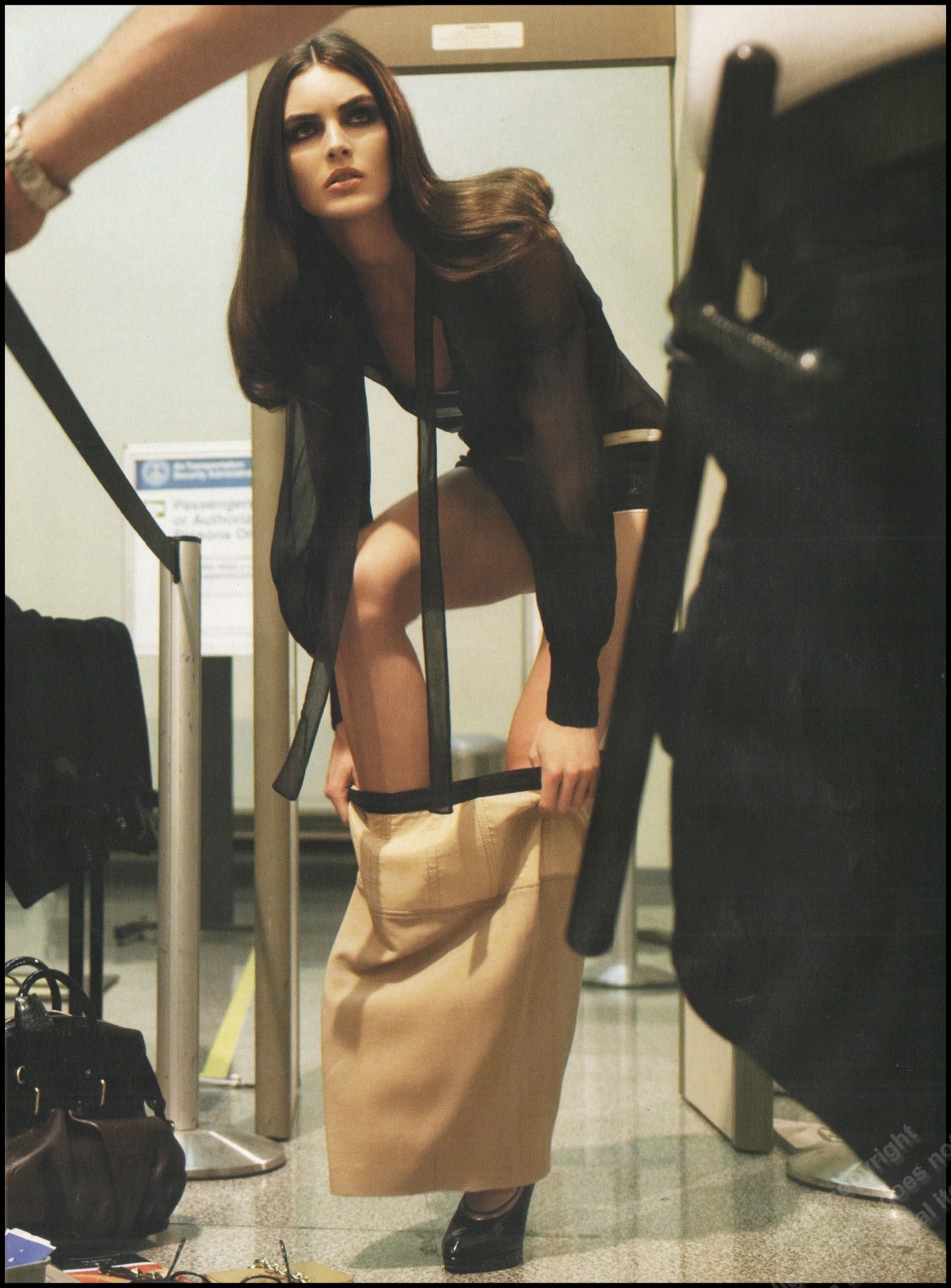 High Heels Magazine Print Ad Women Fashion Long Legs shoes 2006-12B