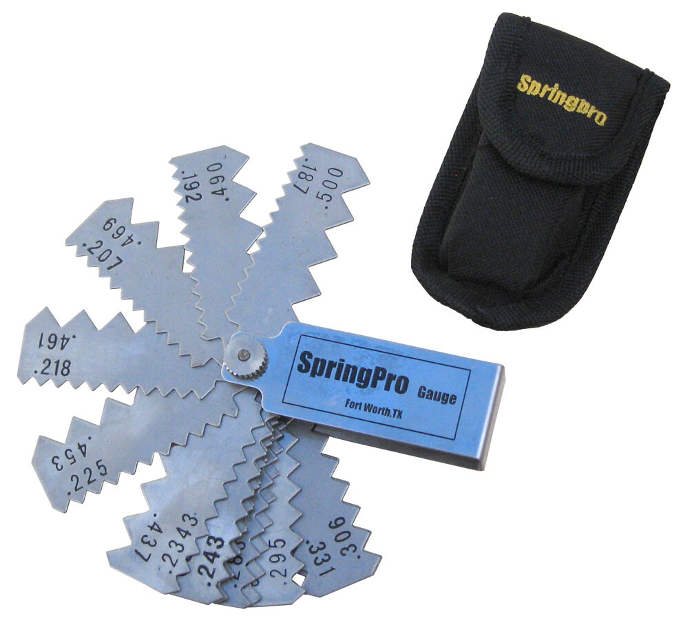 SpringPro 1875-500 Garage Door Torsion Spring Wire Measuring Tool Pocket Style