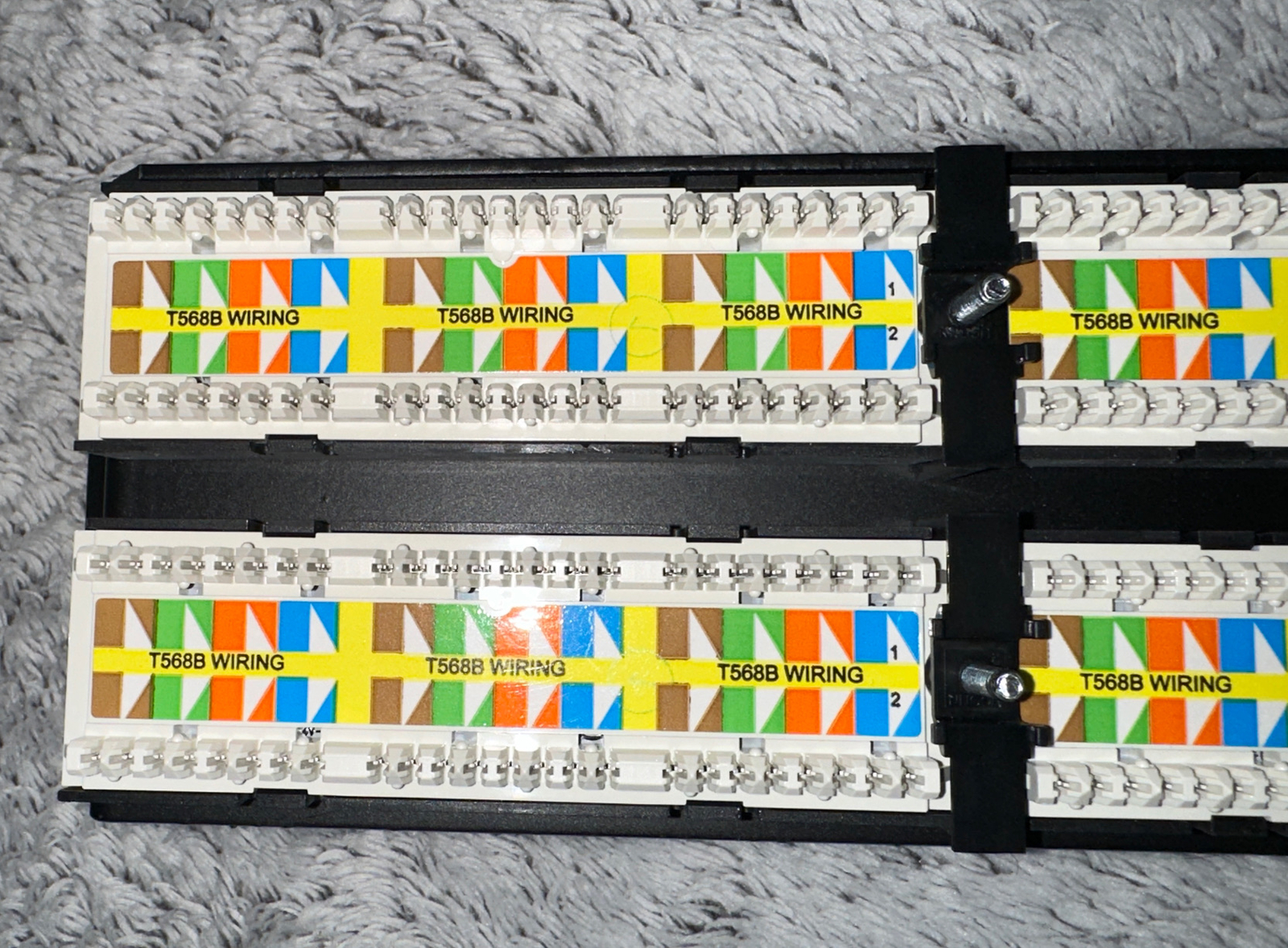 Ortronics CAT6A Angled 48 Port Patch Panel (OR-SPA6AU48)