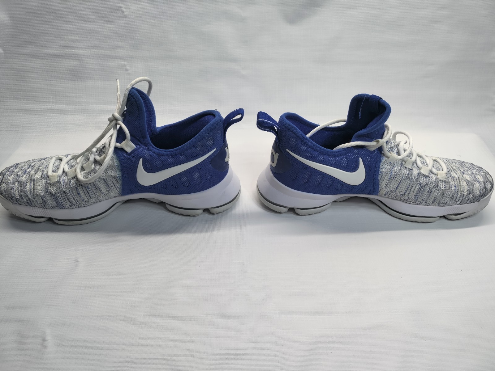Nike Zoom KD 9 Home Sneaker Shoe Mens 9.5 Game Royal / White 843392- 411