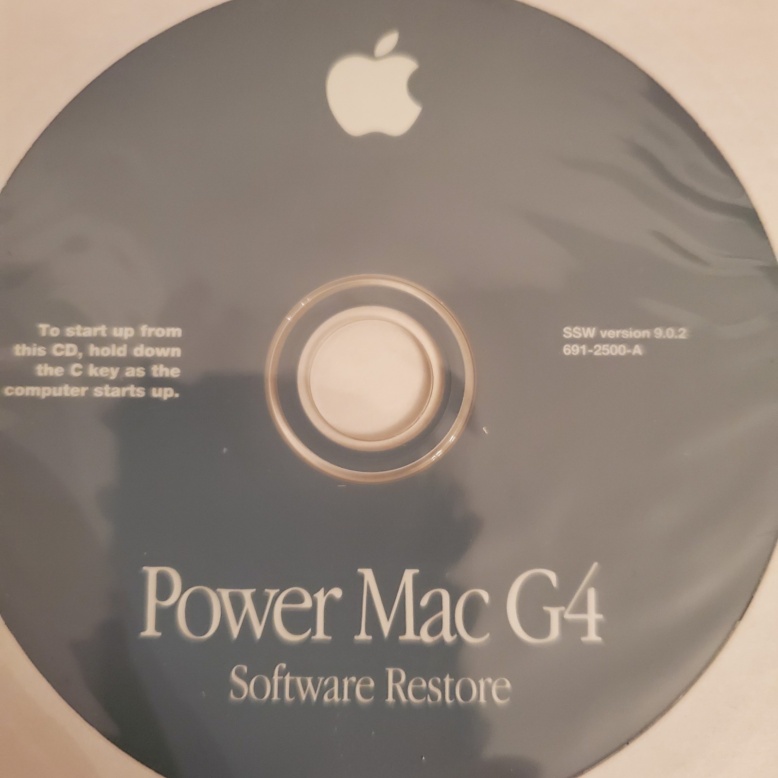 Apple Power Mac G4 Software Restore CD Disk Version 9.0.2 691-2500-A