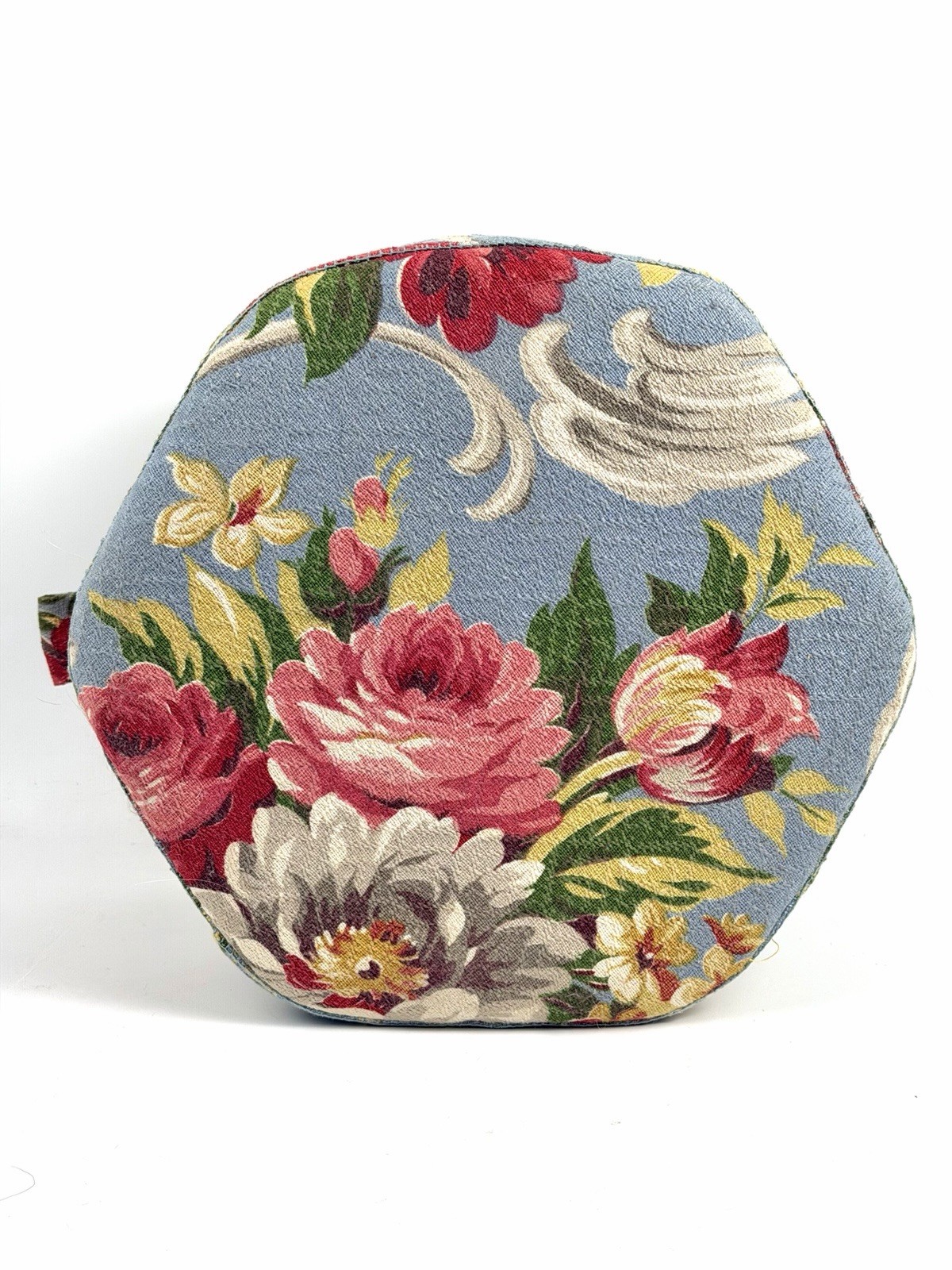 VTG Granny Foot Stool Floral Cottagecore Ottoman Small