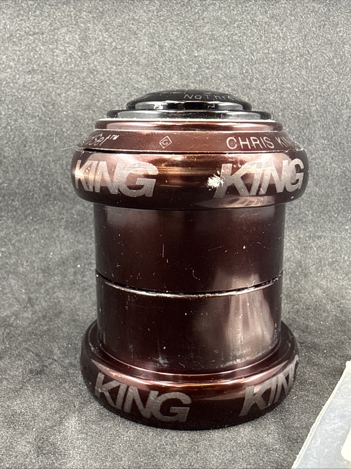 Chris King NoThreadSet DEVOLUTION Root Beer Headset MTB 1.5" to 1-1/8" VERY GOOD