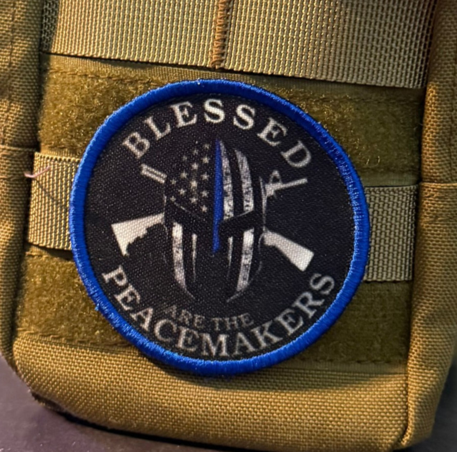Blessed Are The Peacemakers Morale Patch, 3" Police LEO | VELCRO® Brand Fastener