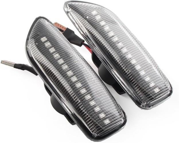 Front Fender Side Marker Lights for S60 S80 MK1 V70 MK2 XC70 XC90 Clear Lens, Am