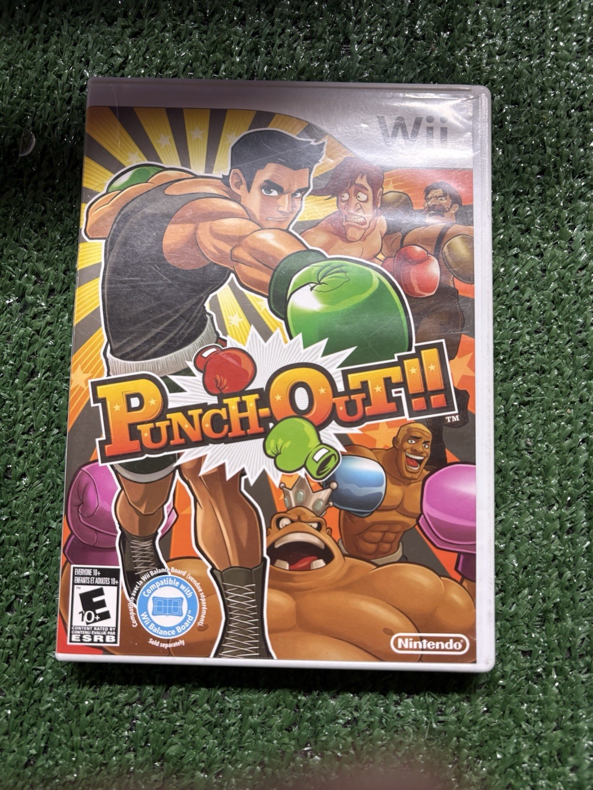 NO GAME Punch out Nintendo Wii Case Punchout Punch-out Cover Art Only