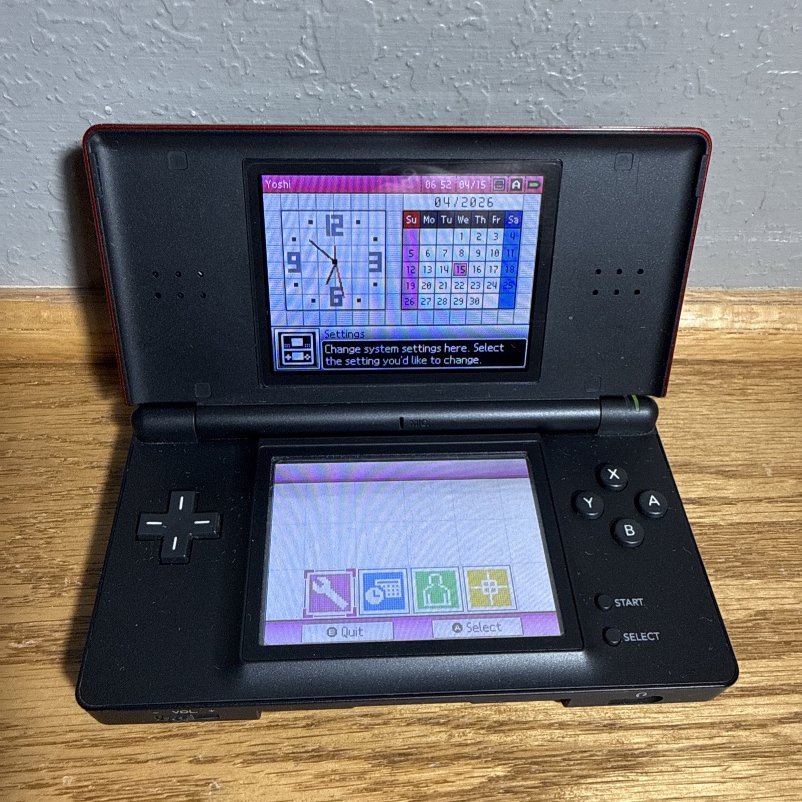 Nintendo DS Lite Handheld System Crimson Red Tested Works Great
