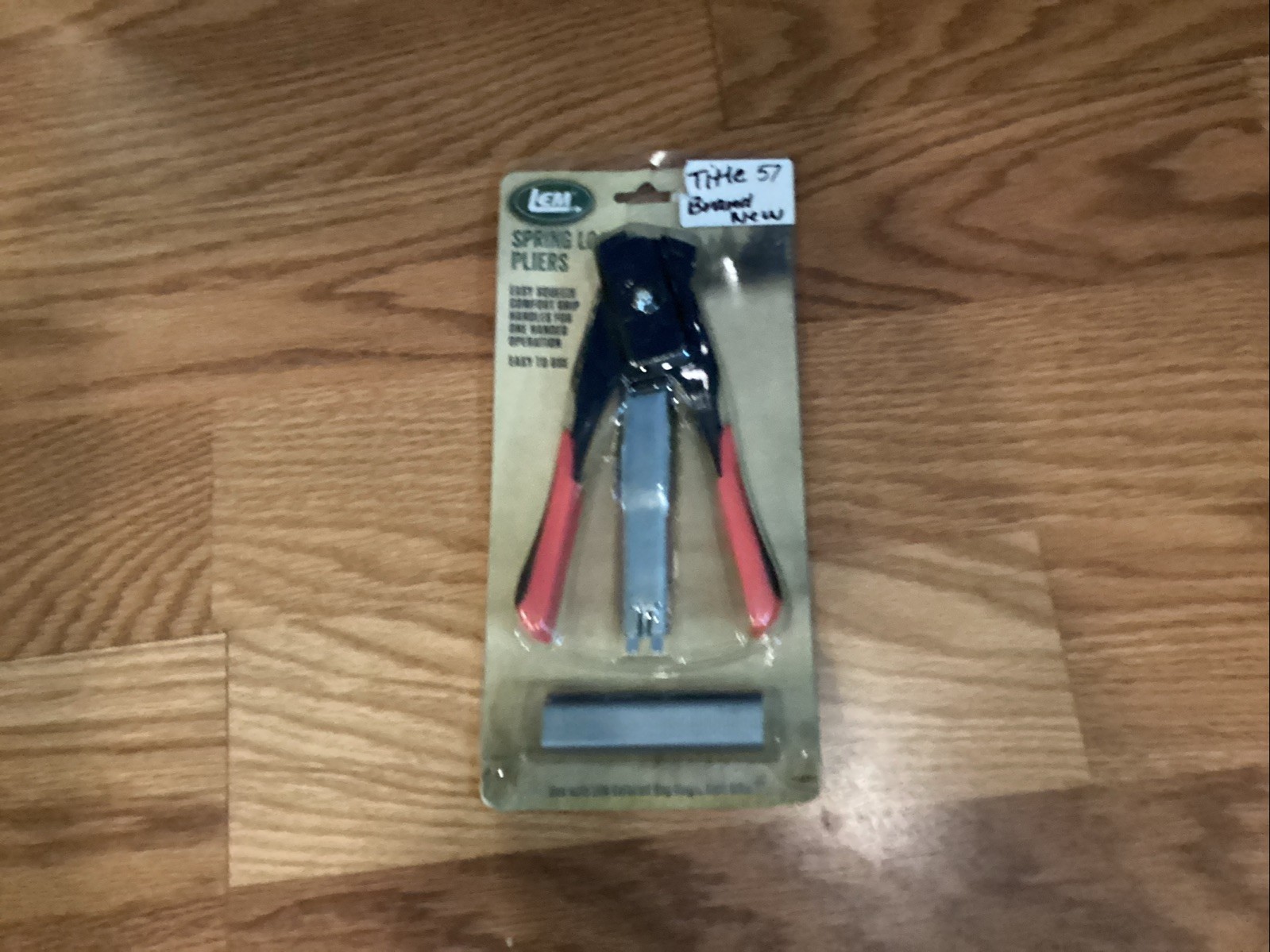 LEM Spring Loaded Hog Ring Pliers 816 LEM 816 734494981605 Steel