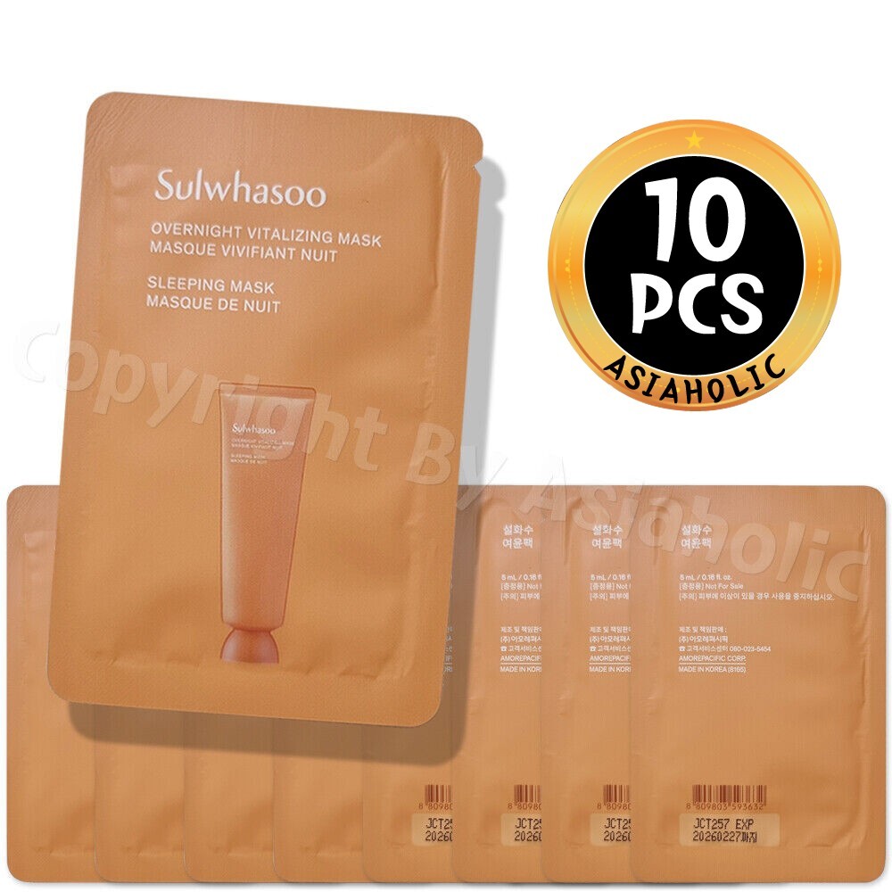 Sulwhasoo Overnight Vitalizing Mask 5ml x 10pcs (50ml) Sample Newest Version