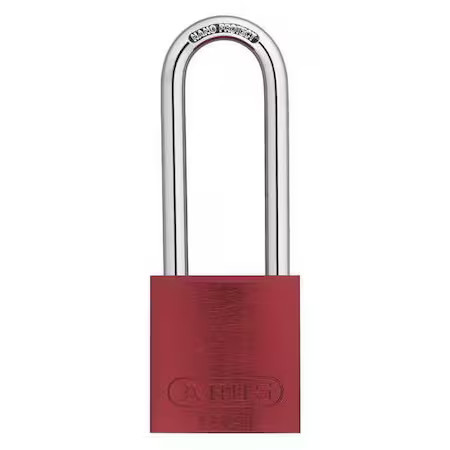 Abus 15422 Keyed Padlock, Open, Rectangular Aluminum Body, Hardened Steel