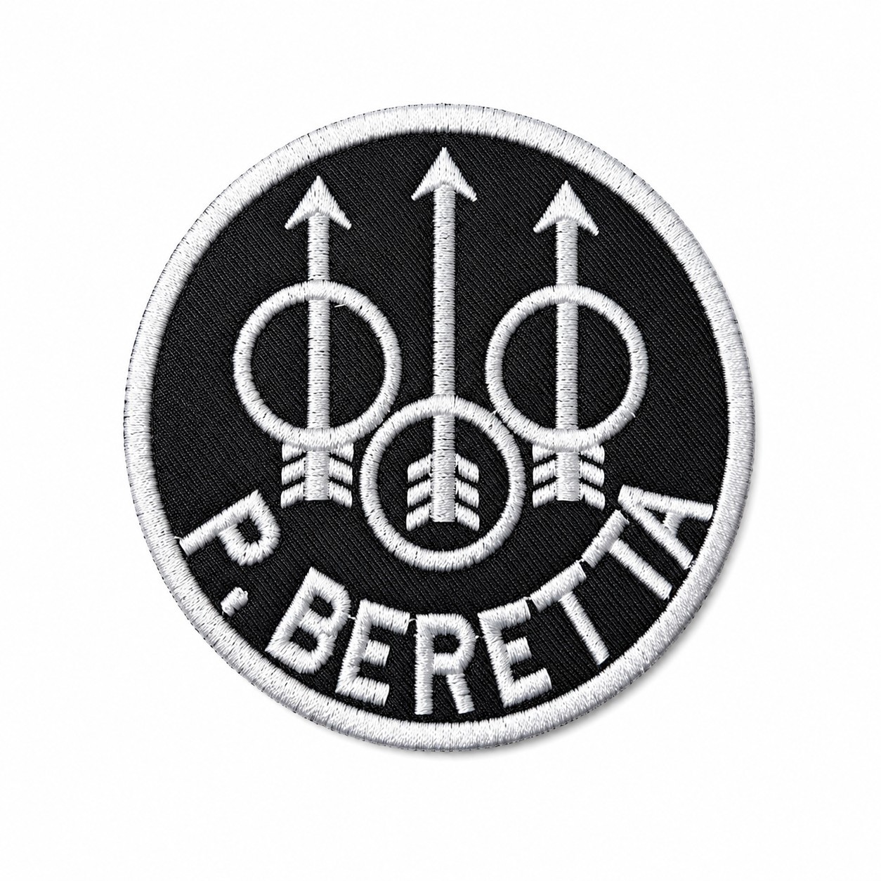 BERETTA Firearms Round Embroidered Sew/Iron-On Patch 2.75 Inches