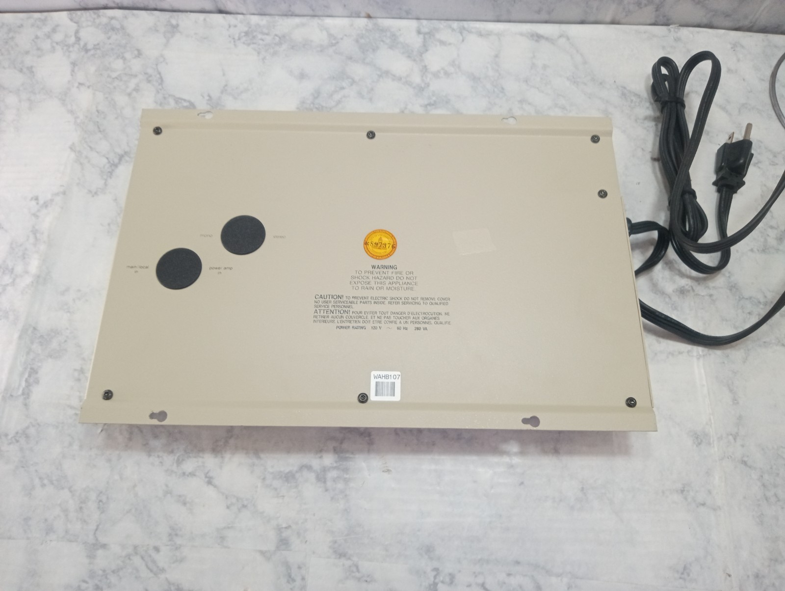 Soundstream Amplifier RA100 Mark lll With Connectors