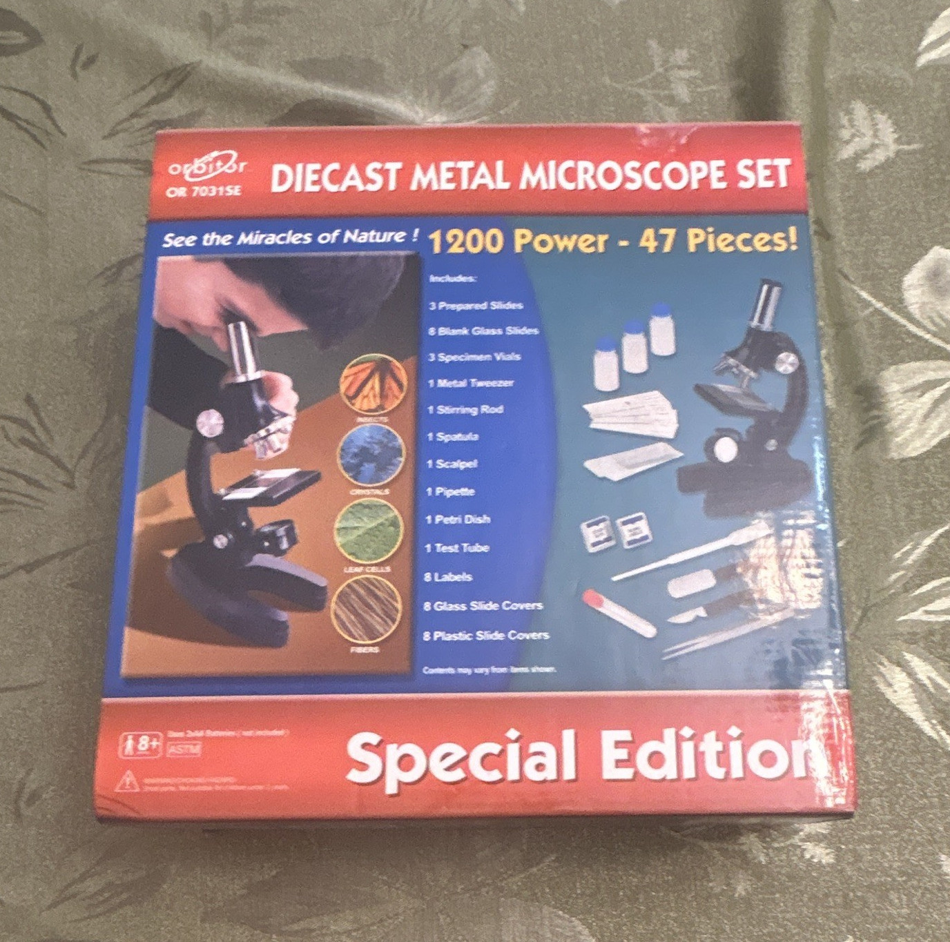 Orbitor OR7031SE 1200X Die-Cast Metal Microscope Set, 47-Piece Special Ed