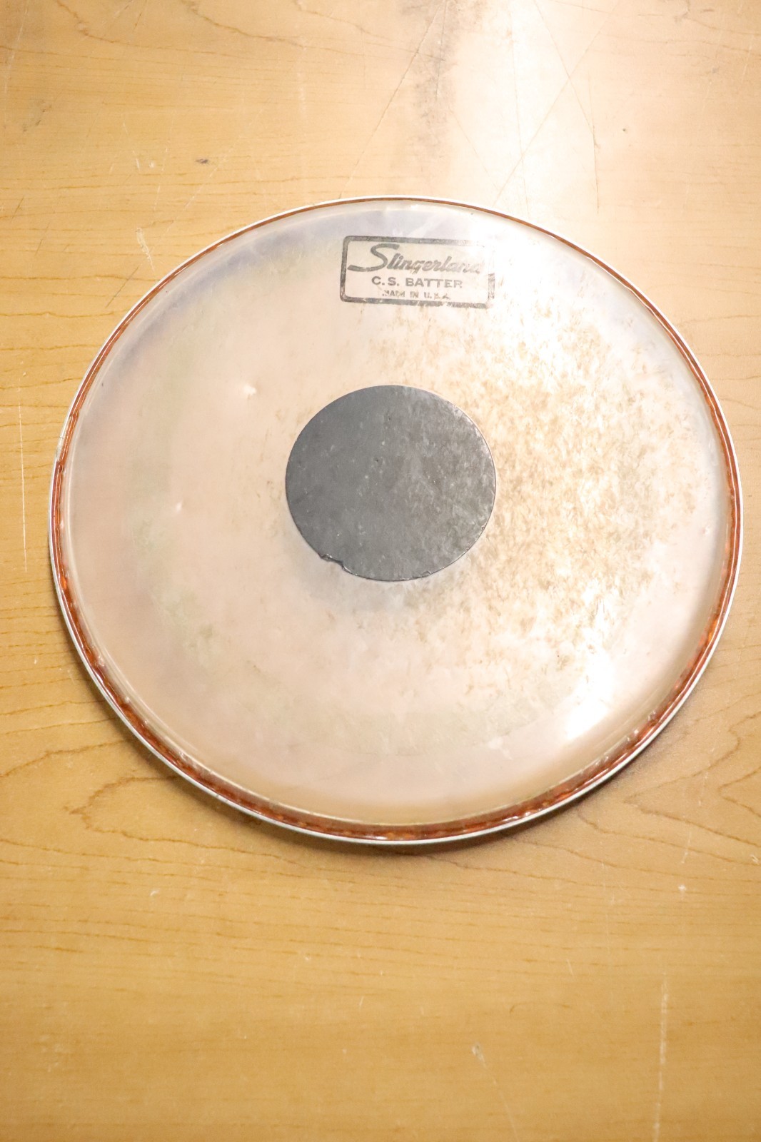 Slingerland 8" Clear Black Dot C.S. Batter Drum Head Vintage