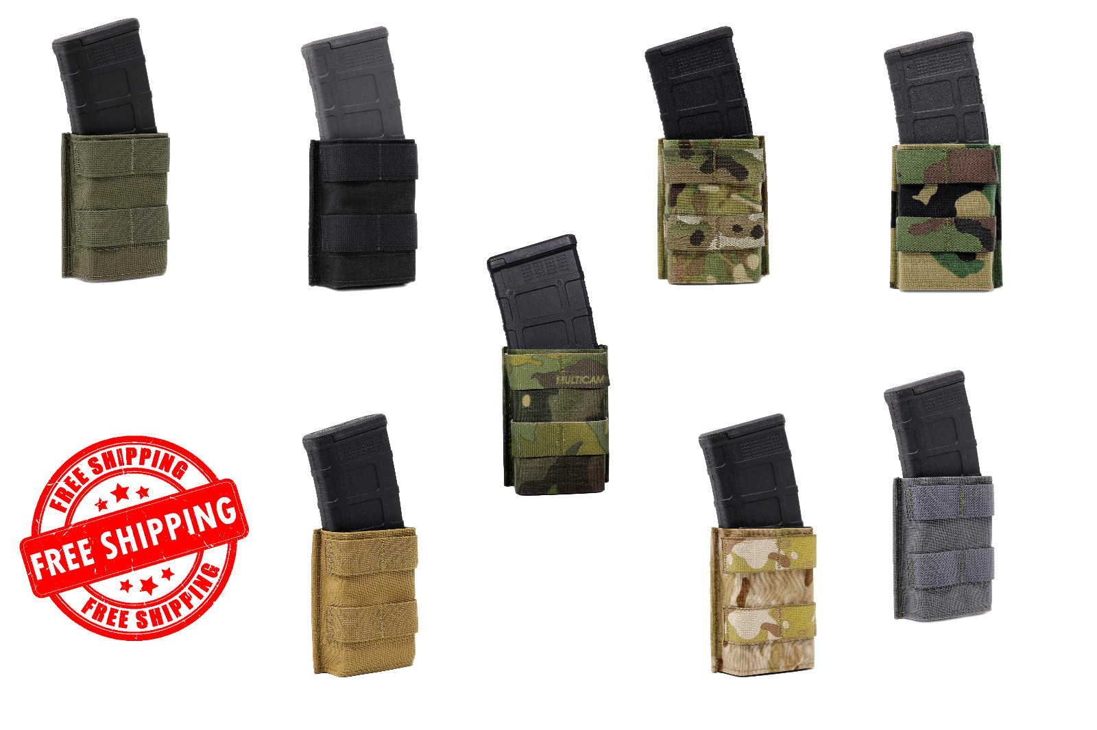 Esstac KYWI 556 5.56 Single Midlength Rifle Magazine Pouch -See Color Menu - NEW