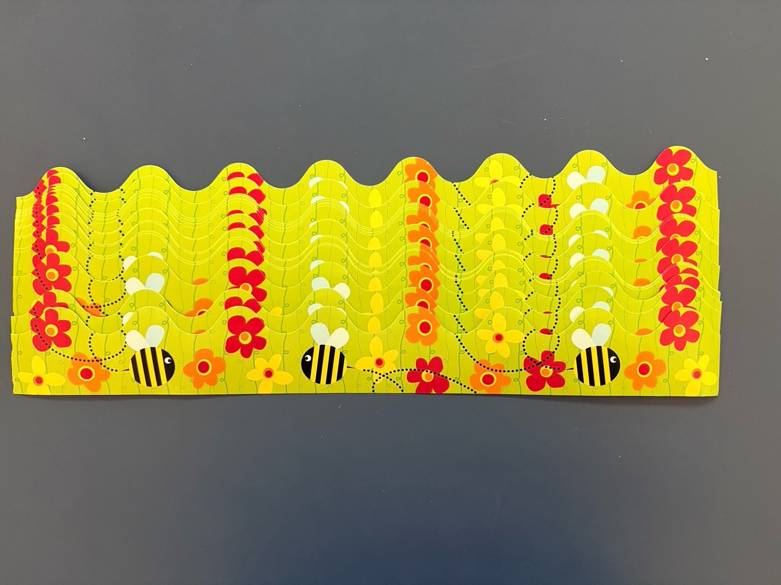 Flowers And Bees School Classroom Bulletin Board Border