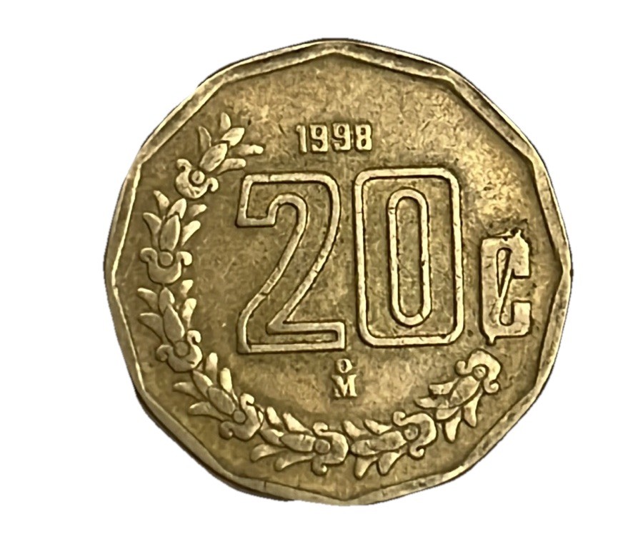 1998 Mexico 20 Centavos