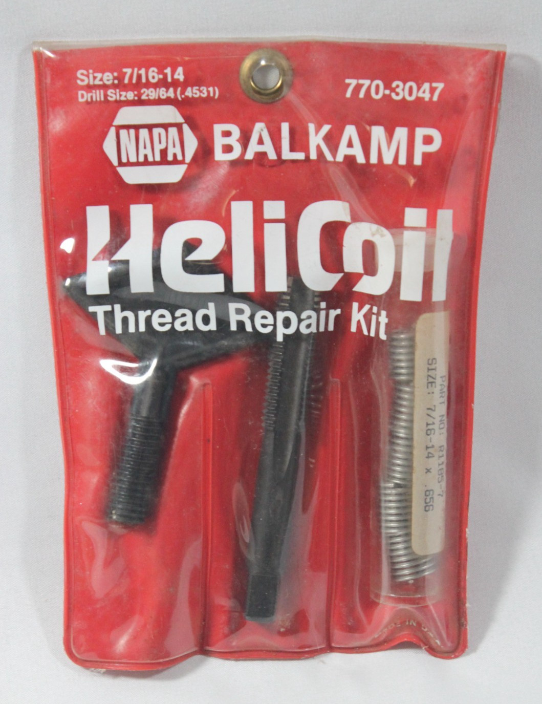 Heli‑Coil Thread Repair Kit 7/16-14 UNC Tap Tool Inserts Preowned USA Complete