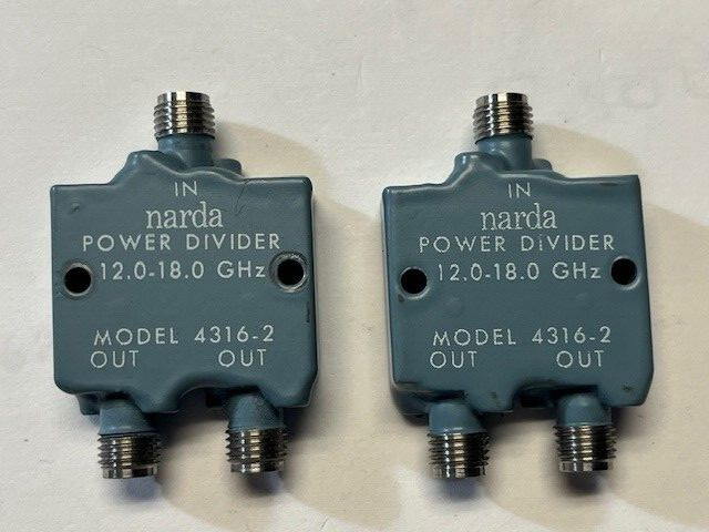 Narda 4316-2 Power Divider 12.0 18.0 Ghz, LOT OF 2