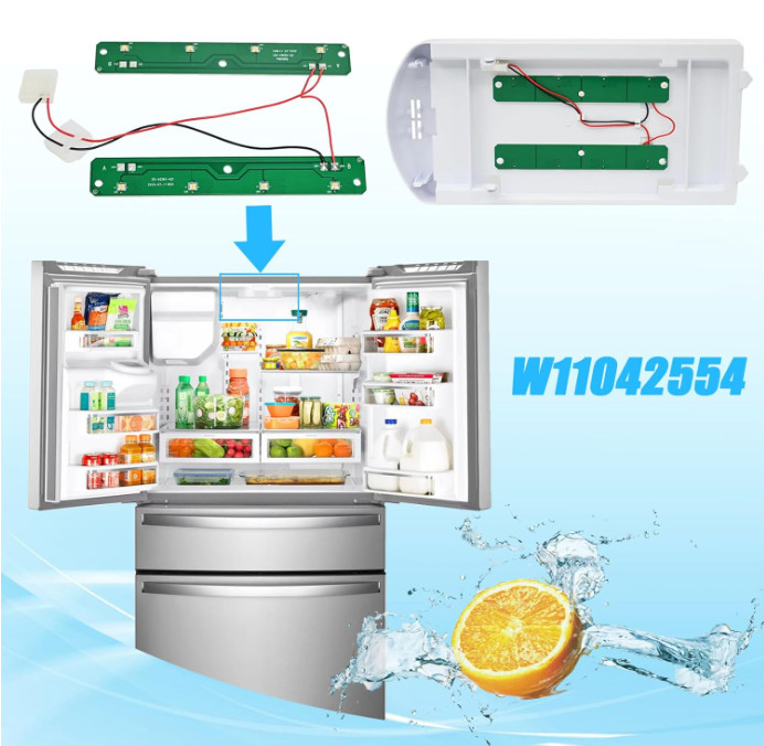 Refrigerator Light Assy Module Brand Fits for Whirlpool Maytag Amana (PCB Only)